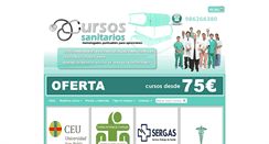 Desktop Screenshot of cursossanitarios.es