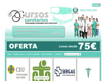 Tablet Screenshot of cursossanitarios.es